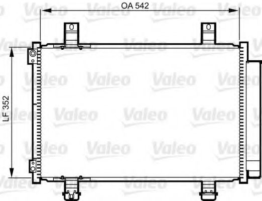 814219 Condensator, climatizare VALEO 