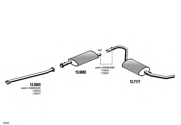 ARTTRUCK573 Sistem de esapament ASSO 