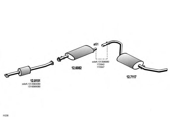ARTTRUCK576 Sistem de esapament ASSO 