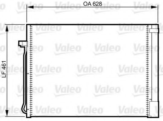 814367 Condensator, climatizare VALEO 