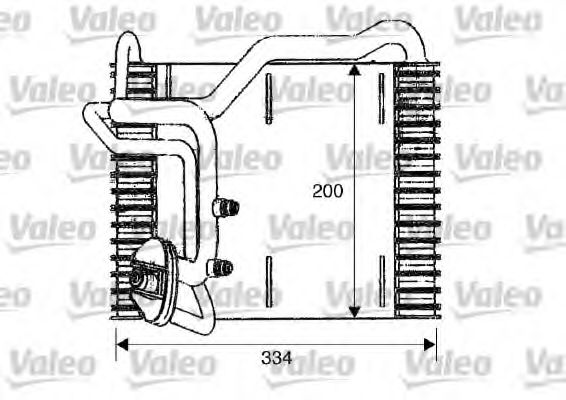 817087 evaporator,aer conditionat VALEO 