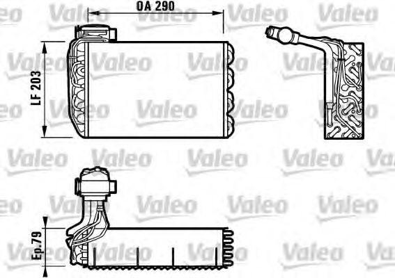 817091 evaporator,aer conditionat VALEO 