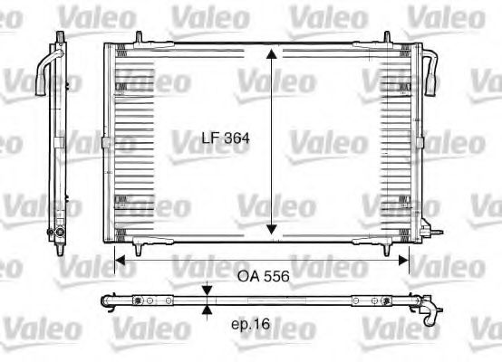 817283 Condensator, climatizare VALEO 
