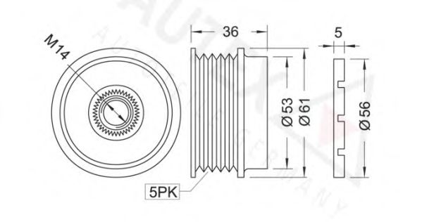 Sistem roata libera, generator 2