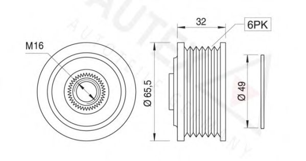 Sistem roata libera, generator 2