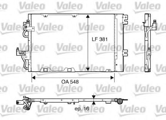 817846 Condensator, climatizare VALEO 