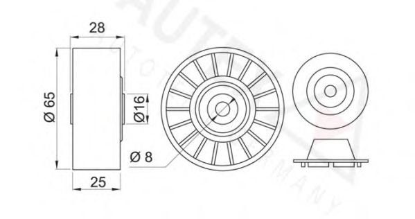 Rola ghidare/conducere, curea transmisie 2