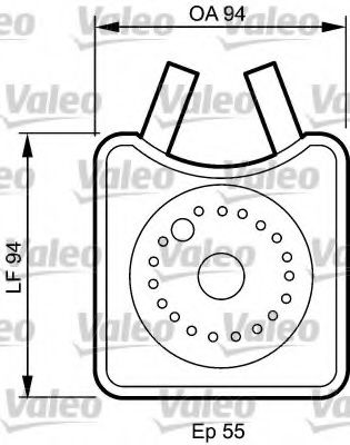 817943 Radiator ulei, ulei motor VALEO 