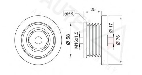 Sistem roata libera, generator