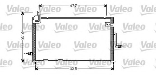818060 Condensator, climatizare VALEO 