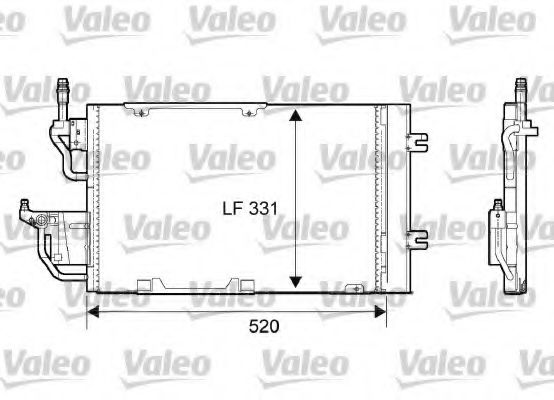 818168 Condensator, climatizare VALEO 
