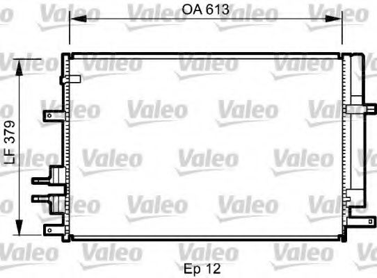 818187 Condensator, climatizare VALEO 
