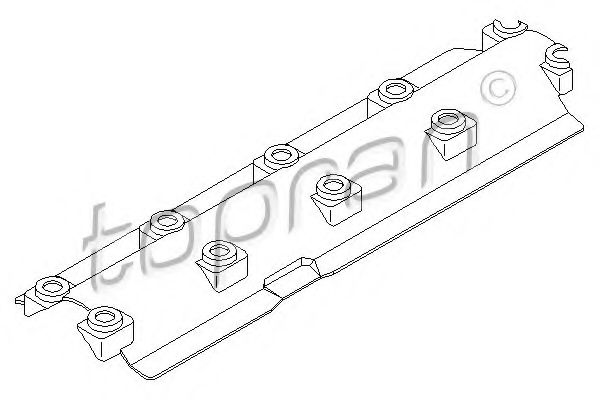 100 200 Scut control ulei, aerisire bloc motor TOPRAN 