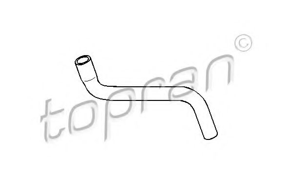 100 217 Furtun radiator TOPRAN 
