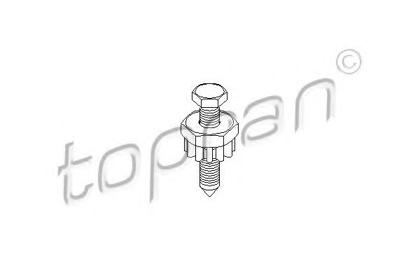 100 663 Surub tensionare, suport generator TOPRAN 