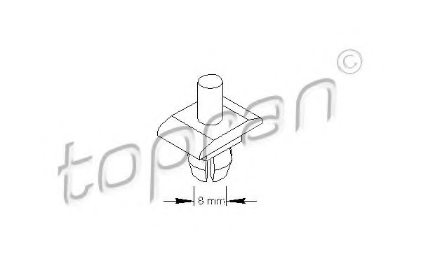 102 662 clips, acoperire decorativa si protectie TOPRAN 