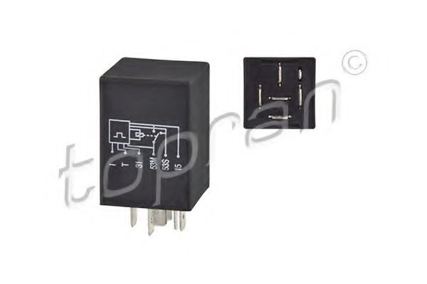 102 966 Releu, temporizare stergator parbriz TOPRAN 