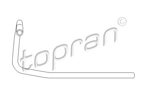 104 132 Furtun radiator TOPRAN 