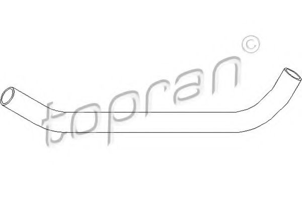 104 205 Furtun radiator TOPRAN 