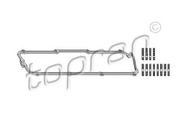 107 144 Set garnituri, Capac supape TOPRAN 