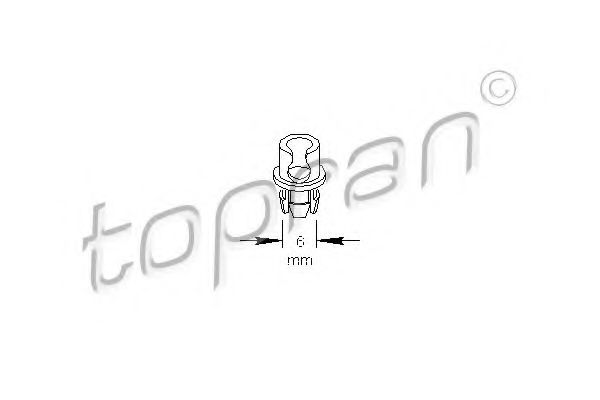 109 034 clips, acoperire decorativa si protectie TOPRAN 