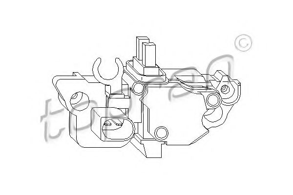 109 917 Regulator, alternator TOPRAN 