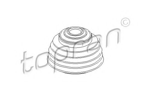 111 328 Burduf cauciu, stift de siguranta-brat schimbator TOPRAN 