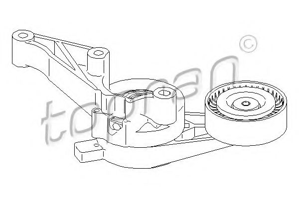 111 529 Intinzator curea, curea distributie TOPRAN 