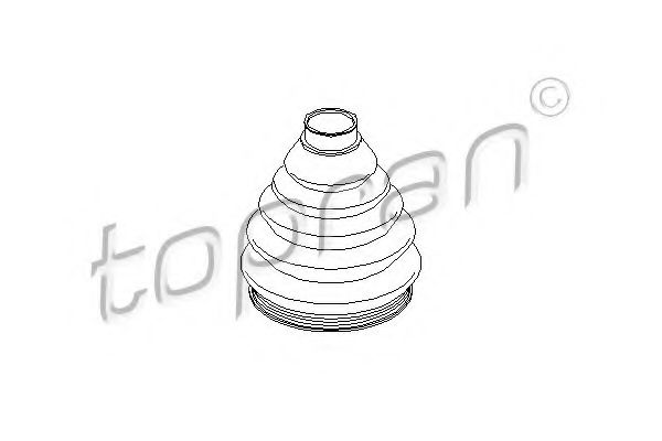 111 757 Burduf cauciuc, articulatie planetara TOPRAN 