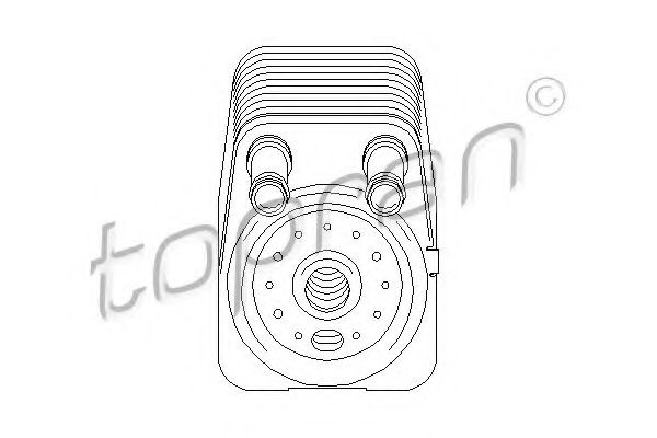 112 203 Radiator ulei, ulei motor TOPRAN 