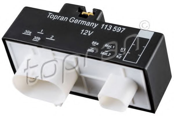 113 597 Releu, ventilator TOPRAN 