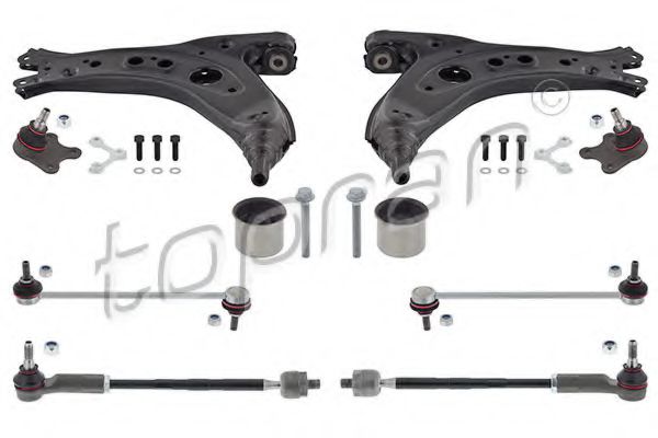 115 800 Set, suspensie roata TOPRAN 