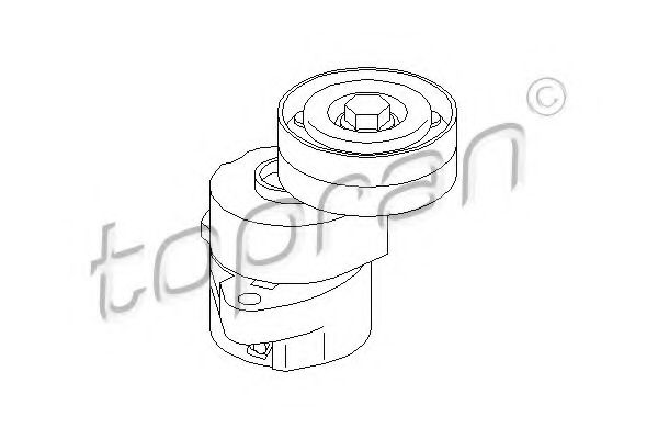 205 736 rola intinzator,curea transmisie TOPRAN 