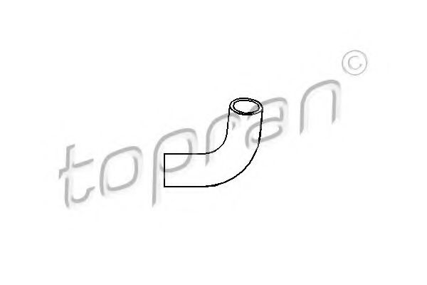 206 038 furtun,aerisire bloc motor TOPRAN 