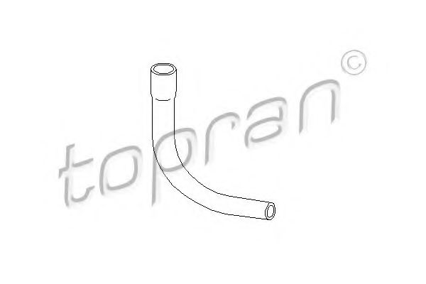 206 557 Furtun, aerisire chiulasa TOPRAN 