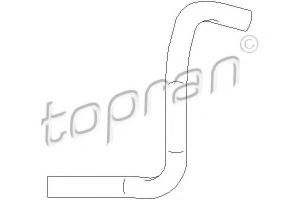 207 338 furtun,aerisire bloc motor TOPRAN 