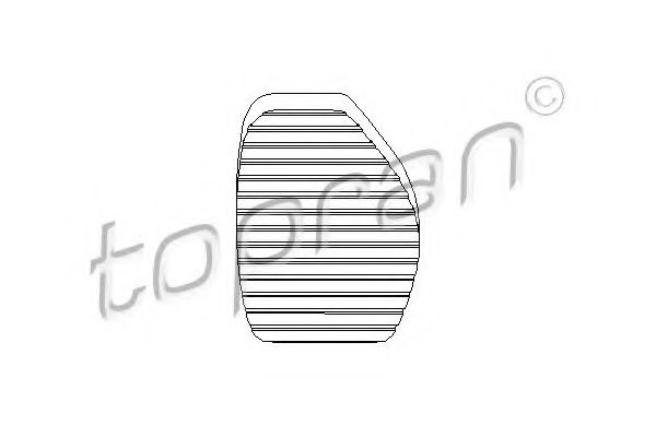 721 931 Pozitie pedala, pedala ambreiaj TOPRAN 
