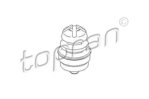 722 684 Tampon cauciuc, corp axe TOPRAN 