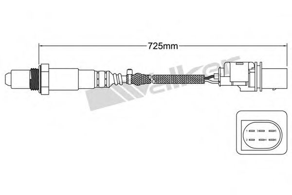 800-95004 Sonda Lambda WALKER PRODUCTS 