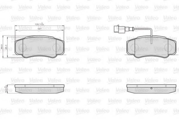 set placute frana,frana disc 2