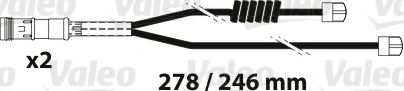882314 Indicator uzura, placute frana VALEO 