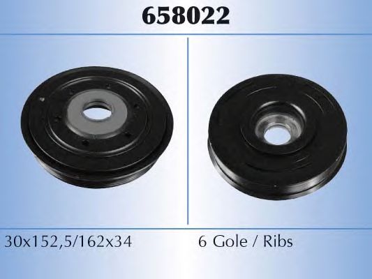 658022 Fulie curea, arbore cotit MALÒ 