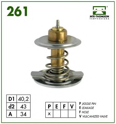 261.87 termostat,lichid racire MTE-THOMSON 