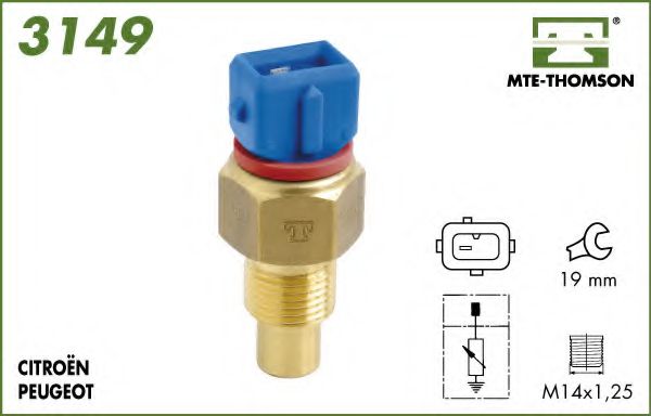 3149 senzor,temperatura ulei MTE-THOMSON 