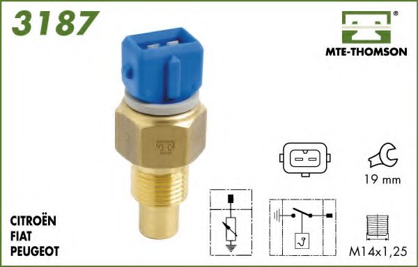3187 senzor,temperatura lichid de racire MTE-THOMSON 
