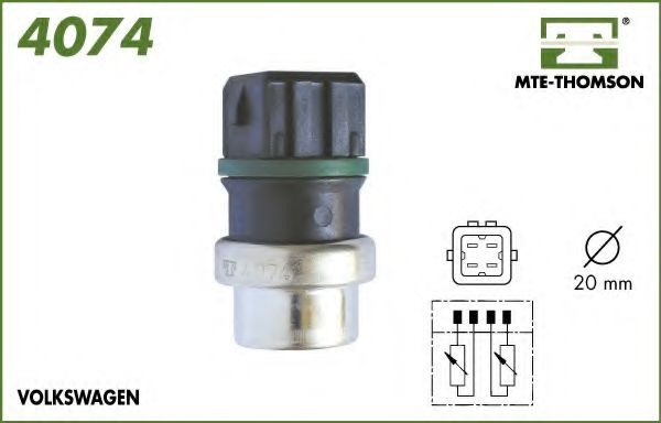 4074 senzor,temperatura lichid de racire MTE-THOMSON 
