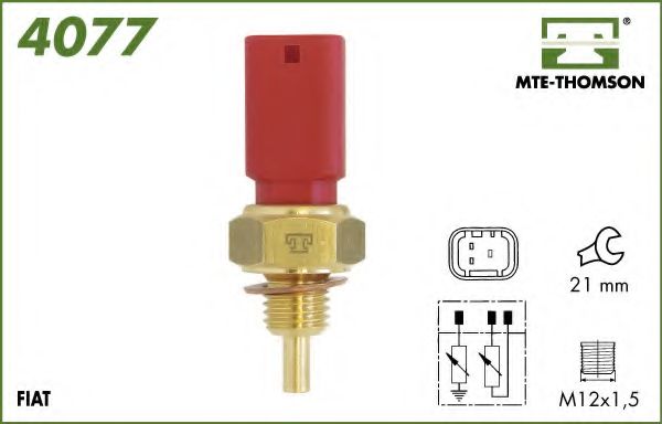 4077 senzor,temperatura lichid de racire MTE-THOMSON 