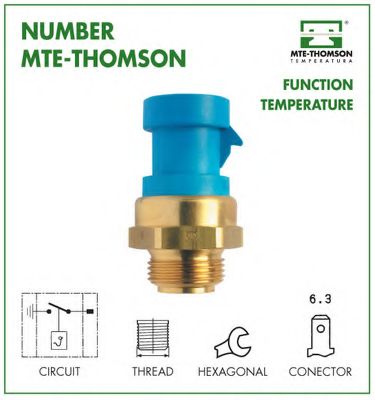 787 Comutator temperatura, ventilator radiator MTE-THOMSON 