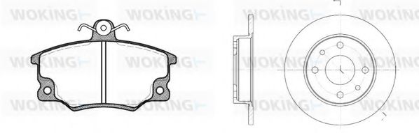 80463.00 Set frana, frana disc WOKING 
