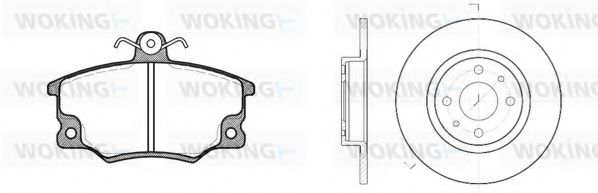 80463.01 Set frana, frana disc WOKING 